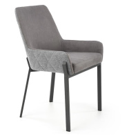 Židle K439 látka/kov tmavě šedá/ šedá55x54x86