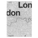 Obrazová reprodukce London Minimal Map, Bodart, Florent, 30 × 40 cm