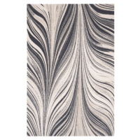 Krémovo-šedý vlněný koberec 200x300 cm Zebre – Agnella