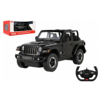 Auto RC Jeep Wrangler Rubicon RASTAR černý plast 29cm 2,4GHz na dálk. ovl. na bat.