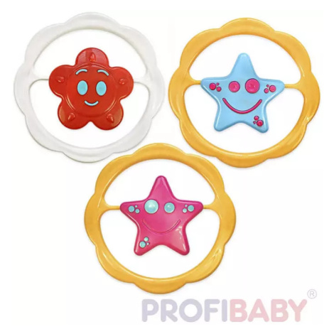 PROFIBABY Kruh Hvězdička / Kytička baby chrastítko různé druhy plast