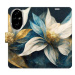 iSaprio Flip pouzdro Gold Flowers pro Honor 200 Pro