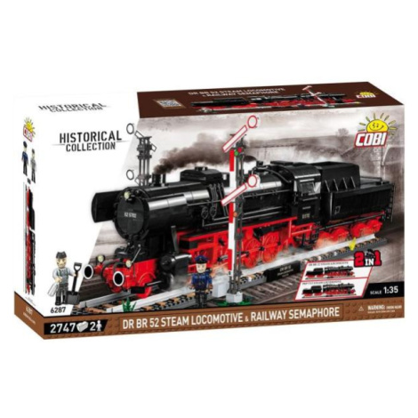 Cobi DRB Class 52 parní lokomotiva a návěstidlo, 1:35, 2745 k, 2 f