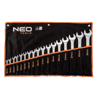 NEO TOOLS sada očkoplochých klíčů 8-32mm, 17ks, 09-753