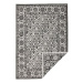 Kusový koberec Twin-Wendeteppiche 103113 schwarz creme 80 × 350 cm