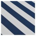 Ručně zatahovací markýza modrá / bílá Dekorhome 600 cm