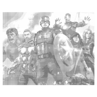 Tečkování - PLAKÁT AVENGERS V BOJI Rozměr: 80x100 cm, Rámování: bez rámu a bez vypnutí plátna