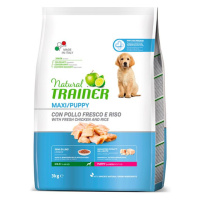 Natural Trainer Puppy maxi čerstvé kuře granule 3 kg