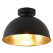 Chytrá stropní lampa černá se zlatou 28 cm včetně Wifi A60 - Magnax