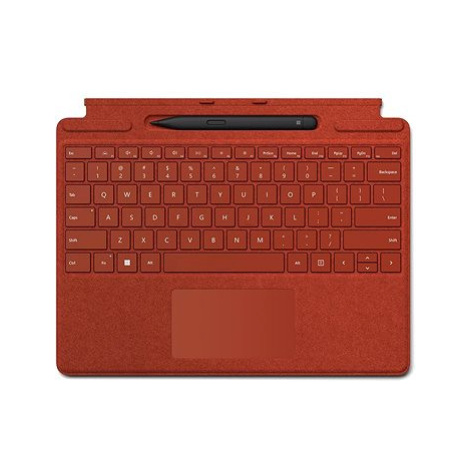 Microsoft Surface Pro 10/Pro 8/Pro 9 Signature Keyboard + Pen Poppy Red CZ/SK