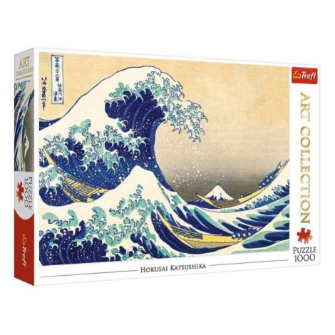 Trefl Puzzle Kacušika Hokusai - Velká vlna u pobřeží Kanagawy / 1000 dílků