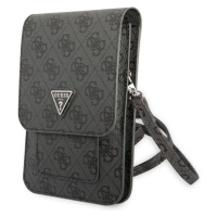 Guess PU 4G Triangle Logo Phone Bag černý