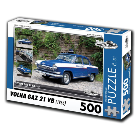 Retro-auta Puzzle č. 51 Volha Gaz 21 VB (1966) 500 dílků