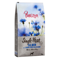 Purizon granule, 10 + 2 kg zdarma - Adult losos a špenát s květy chrpy