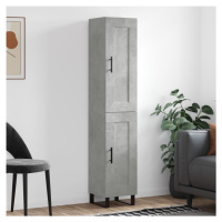 vidaXL Skříň highboard betonově šedá 34,5x34x180 cm kompozitní dřevo