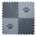Vylen Pěnová puzzle podložka pro psy TLAPKA ze 4 podlahových dílů Zvolte barvu: Světle šedá