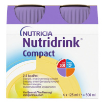 Nutridrink Compact s příchutí vanilkovou 4x125 ml