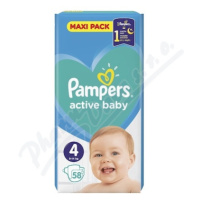 Pampers Active Baby 4 plenk.kalhotky 9-14kg 58ks