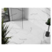 MEXEN/S Stone+ obdélníková sprchová vanička 140 x 70, bílá, mřížka bílá 44107014-W