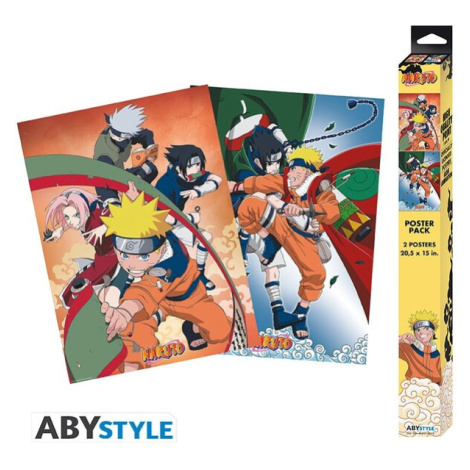 Set 2 plakátů Naruto Shippuden - Team (52x38 cm) Abysse