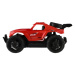 Teddies Auto RC buggy terénní červené 23cm plast 27MHz na baterie se světlem v krabici 30x14x16c