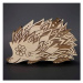 AMADEA Dřevěná dekorace ježek, masivní dřevo 15x9,5x1,8 cm