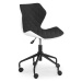 Dětská židle na kolečkách MATRIX – více barev černá/bílá