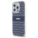 DKNY PC/TPU Repeat Pattern Tonal Stripe Magsafe kryt iPhone 13 Pro modrý