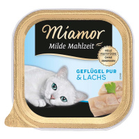 Miamor Milde Mahlzeit, čisté drůbeží a losos 16 × 100 g