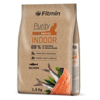 Fitmin Purity Cat Indoor s čerstvým lososem pro kočky chované v bytě 1,5 kg