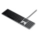 Satechi Slim W3 USB-C BACKLIT Wired Keyboard - Space Grey - US