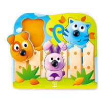 HAPE Puzzle s úchytkami Domácí zvířátka