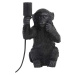 Černá stolní lampa (výška 34 cm) Monkey – Light & Living