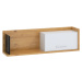 ArtCross Police se skříňkou BOX-11 Barva: dub sonoma světlá / bílá / černá