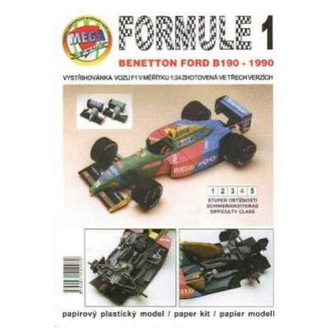 Formule 1: Benetton Ford B190 - 1990/papírový model - Michal Antonický MegaGraphic