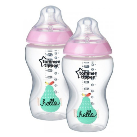 Tommee Tippee Kojenecká láhev C2N růžová 2ks 340ml