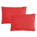 Gipetex Natural Dream Povlak na polštář italské výroby 100% bavlna - 2 ks červená - 2 ks 70x90 c