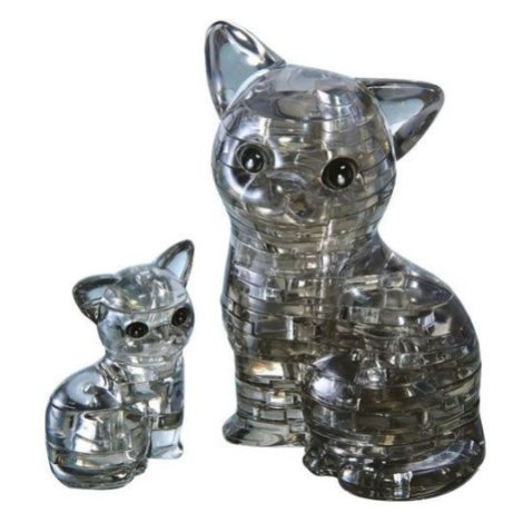 3D Crystal puzzle Kočka s koťátkem / 49 dílků HCM KINZEL