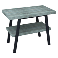 Sapho TWIGA umyvadlový stolek 80x72x50 cm, černá mat/aquamarine