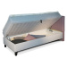 New Design Čalouněná postel NOVO s čely | pravá s topperem Extra Rozměr: 90 x 200 cm