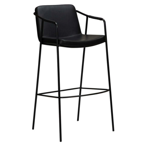 Černá barová židle z imitace kůže DAN-FORM Denmark Boto, výška 95 cm ​​​​​DAN-FORM Denmark