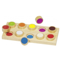 Hmatová hra - různé povrchy Montessori