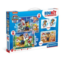 EDUkit - Disney Paw Patrol 4v1 (pexeso, 48 + 30 puzzle, 6 kostek)