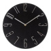 Nástěnné hodiny Berry black, pr. 30,5 cm, plast