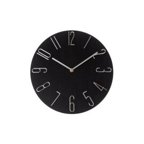 Nástěnné hodiny Berry black, pr. 30,5 cm, plast