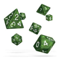 Oakie Doakie RPG sada 7 vícestěnných kostek - zelený mramor