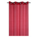 Dekorační záclona s kroužky LINWOOD červená 140x260 cm (cena za 1 kus) France SUPER CENA
