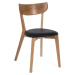 Jídelní židle z dubového dřeva s černým sedákem Arch - Bonami Essentials