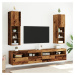 vidaXL TV skříňky s LED osvětlením 2 ks old wood 30,5 x 30 x 102 cm