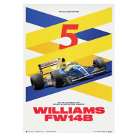 Umělecký tisk Williams Racing - Red Five - F1® World Drivers' & Constructors' Champion - 1992, A